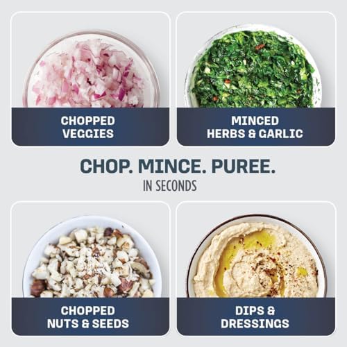 Ninja Express Chop Manual Food Processor, 16oz Bowl, Gray, NJ100GR - Image 3