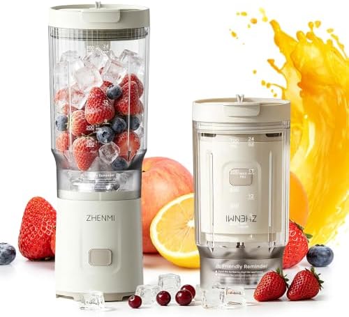 Portable Blender for Smoothies and Shakes with 24oz Blend & Go Cup by ZHENMI