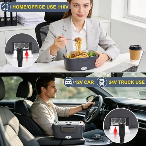 1.5L Electric Lunch Box, Heated Lunch Box Food Warmer for Adults