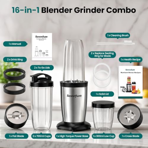 Replacement Cross Blades for BL3658-1-300 & Smoothie Blender, Personal Blender Grinder Combo - Image 2