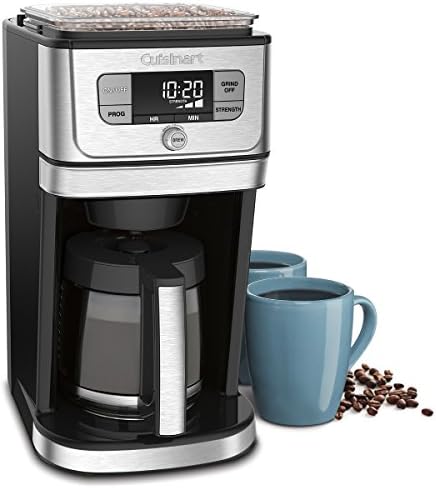 Cuisinart DGB-800C Fully Automatic 12-Cup Burr Grind & BrewTM Coffeemaker, Black/Silver, 1 Count, Silver - Image 3