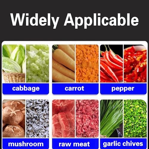 Commercial Electric Vegetable Chopper, Heavy Duty Stainless Steel Food Processor, High Output Feed Grinder Crusher for Poultry Livestock Animal Feeding, 50-120 KG/H (1500, Watts)