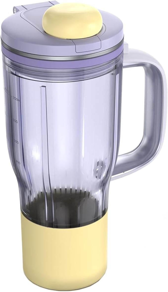 26oz Replacement Tumbler Cup for Ninja BlendBOSS, Leakproof Travel Blender Cup with Handle & Flip Cap Compatible with Ninja BlendBOSS DB351 Series (Lavender)