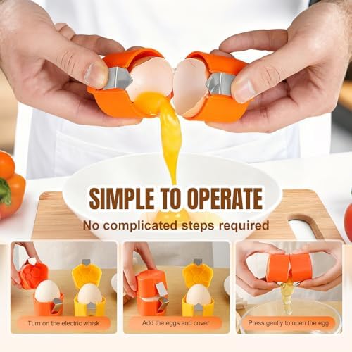 Egg Shell Opener, Egg Shell Cutter, 2027 Upgraded Handheld Egg Opener for Hard Boiled Eggs, Egg Cracker Tool for Raw Egg, Stainless Steel Eggshell Breaker Eggs Shell Cutter (Pink, 1pcs) - Image 5