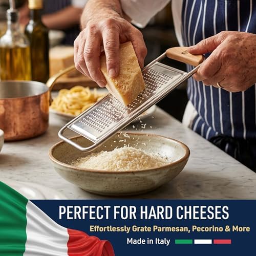 Kings County Tools Cheese Grater Handheld, Italian Made Kitchen Gadgets - Image 2