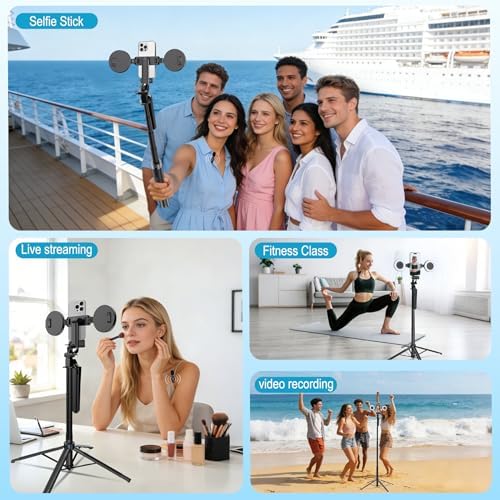 71" Content Creator Essentials Vlogging Kit - 2 Lights & 2 Mics