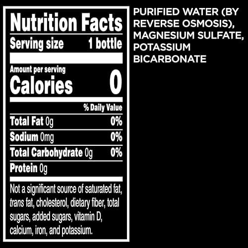 Premium Purified Water pH Balanced with Electrolytes, 100% recycled plastic bottles, 16.9 Fl Oz Bottles, 500ml (Pack of 12)