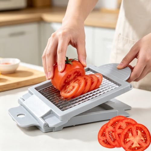 Stainless steel Tomato Slicer Tool Vegetable Slicer for Kitchen 15 Blades
