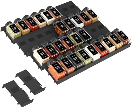 Spice Drawer Organizer Expandable 36 PCS