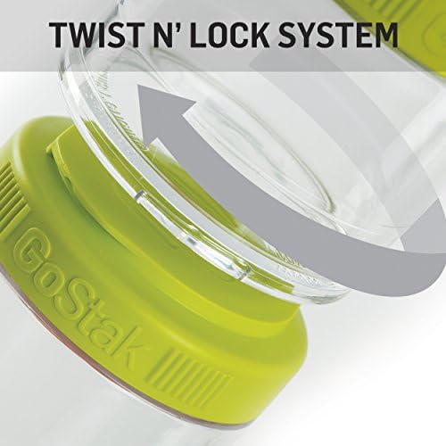 BlenderBottle GoStak, 150cc, 2-Pack | Twist n' Lock | Storage Jars | Black - Image 2