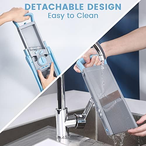 SupMaKin Safer Mandoline Slicer Plus for Kitchen Adjustable Potato Slicer - Image 5