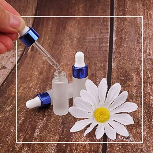Kesell 50 Pack 5ml Frosted Glass Dropper Bottles for Essential Oils - Image 7