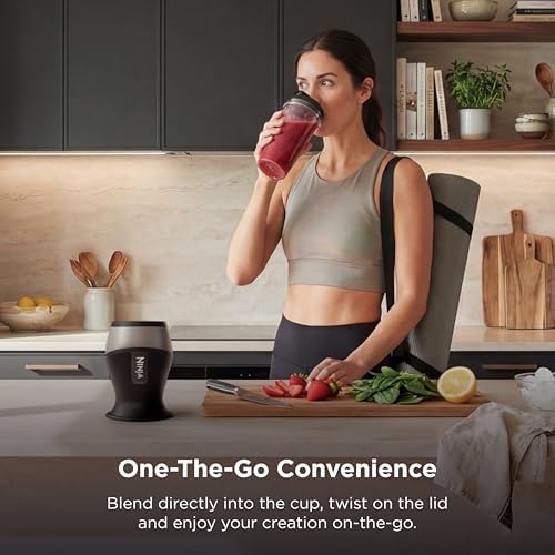 Ninja Fit Compact Personal Blender, 700W, (2) 16oz Cups, QB3001SS - Image 4
