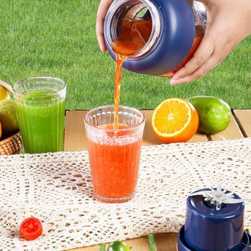 2026 Portable Wireless Juicer Cup, 27oz & 44oz Personal Blender with 38 Stainless Steel Blades, USB-C Rechargeable Smoothie Maker for Shakes, Fruits, Ice, Travel, Gym & Office Use (44oz - White) - Image 6