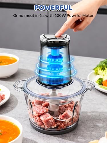 IRIITCH Food Processor with LED Timer, 800W Electric Chopper - Image 5