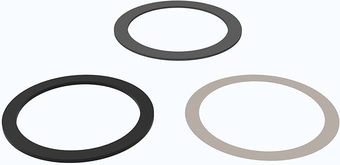 Kone Sink Strainer Gasket Seal Rings, 4 Pack Washers & Lock Nut Fit 3-1/2 Inch Kitchen Sink Drains, No Plumber's Putty Required
