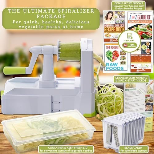 10-Blade Countertop Vegetable Spiralizer and Veggie Noodle Maker