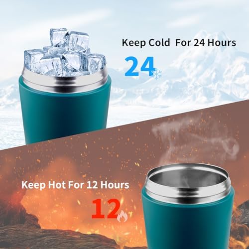 TOOFEEL Protein Shaker Bottle 20 oz - Double Walled Insulated Vacuum Shaker Cups for Protein Shakes, Keeps Cold/Hot, Metal Stainless Steel Water Bottle, Preworkout Gym Shaker Bottle - Image 3