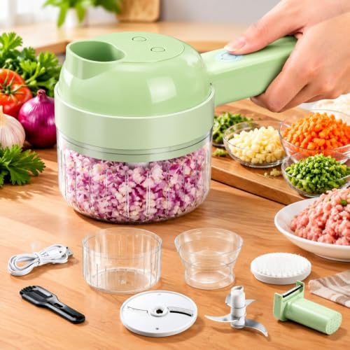 5-in-1 Food Chopper with Container, Multi-Function Vegetable Chopper. by Unknown