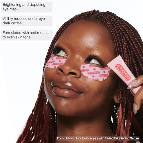 Faded Brightening Under Eye Masks, Depuffs & Brightens, Set of 6
