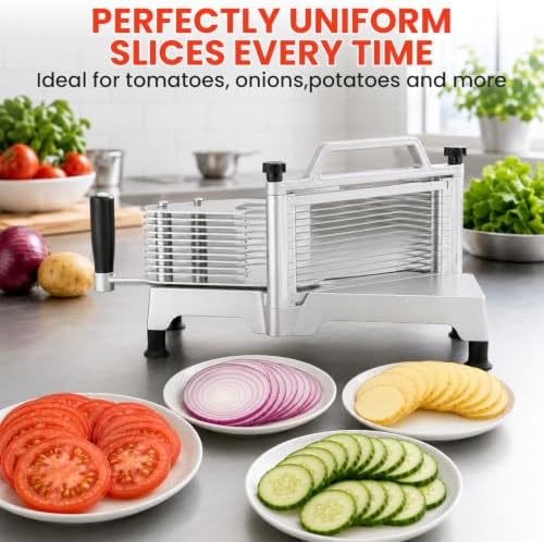 Commercial Tomato Slicer & Vegetable Chopper 1/4inch Food Slicer - Image 3