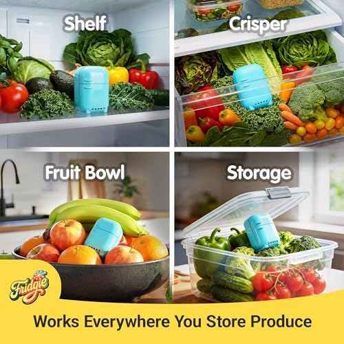 Fridgie Produce Saver, Ethylene Gas Absorber for Fridge, Lettuce Keeper