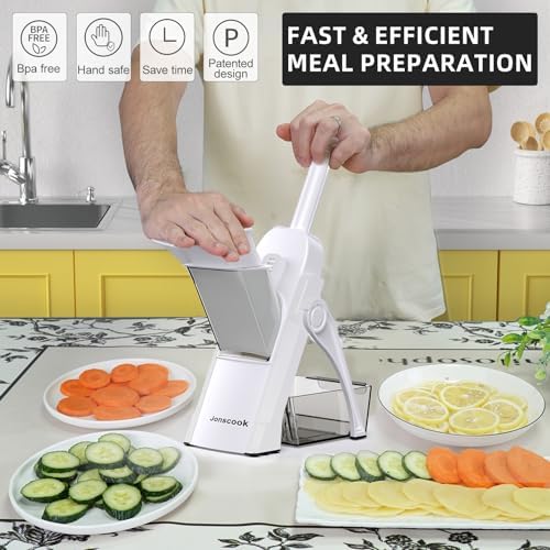 Safe Mandoline Slicer for Kitchen, Professional Vegetable Potato Slicer - Image 5