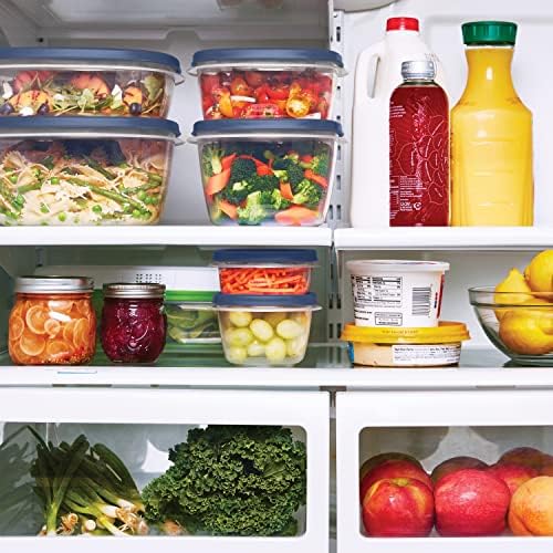 EasyFindLids Food Storage Containers in Special-Edition Insignia Blue, 42 Piece
