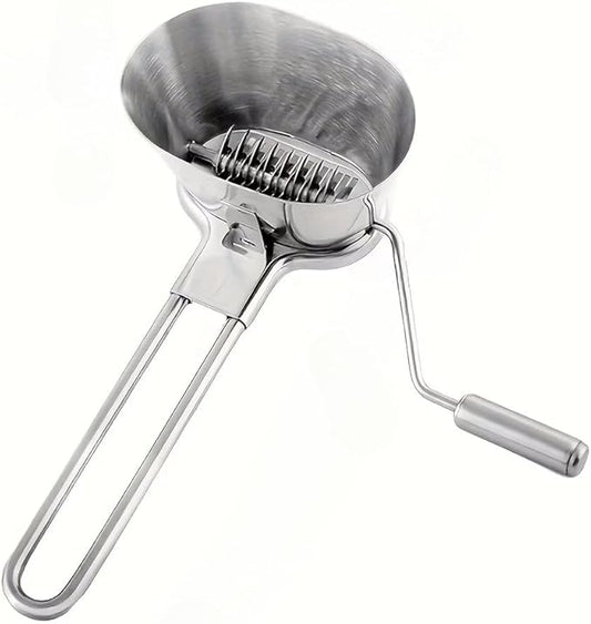 Manual Herb Chopper - Heavy-Duty Stainless Steel Kitchen Cutter, Portable Handheld Food Processor, Household Cooking Tool