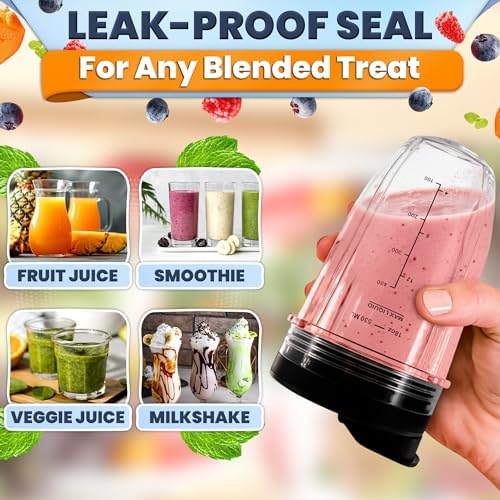 18 Oz Replacement Cups for Ninja Blender, 2 Pack, Twist-On Design - Image 4
