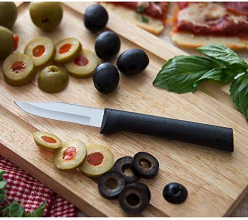 Cutlery Peeling Paring Knife (W202), Black, Pack of 6
