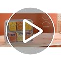 TeaStand 120 Tea Bag Organizer, Cabinet to Counter Tea Bag Caddy
