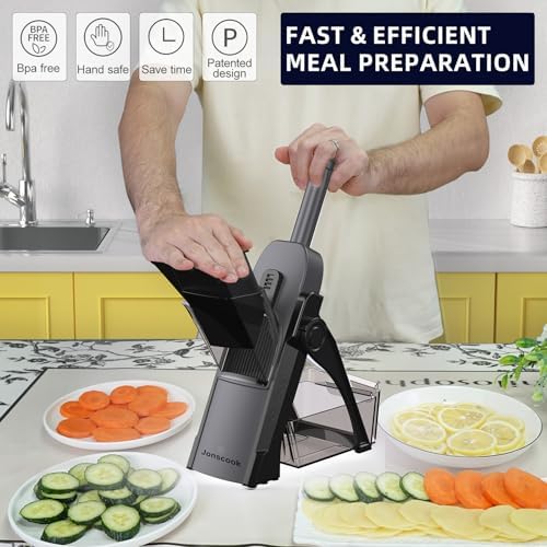 Safe Mandoline Slicer for Kitchen, Professional Vegetable Potato Slicer - Image 5