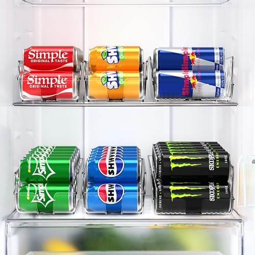 4-Pack Assorted Can Organizer for Refrigerator/Pantry
