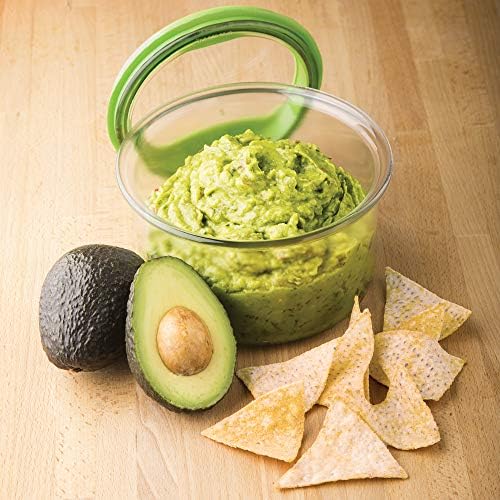 ProKeeper Fresh Guacamole Storage Container with Airtight Lid, 4-Cup, Green