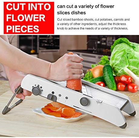 Mandoline Vegetable Slicer, Professional Adjustable Kitchen Slicer and Julienne Cutter for Fruits and Vegetables, Mandolin Food Slicer for Vegetables, Potato, Onion, Cabbage - Image 3