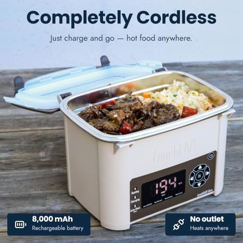 Core Gen 2 Cordless Heated Electric Lunch Box for Adults, 4-Cup