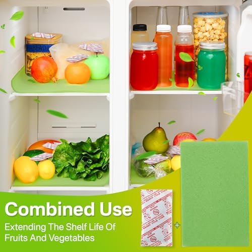 16 Pack Produce Saver Refill Kit with 5 Refrigerator Bin Liners
