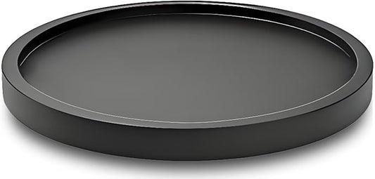 9" Black Bamboo Lazy Susan Organizer Kitchen Turntable for Cabinet Pantry Table