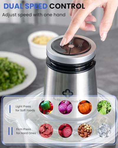 LINKChef Food Processor, 10 Cup Electric Food Chopper, 600W Meat Grinder - Image 4