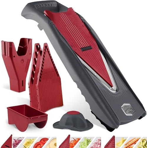 Börner by Reston Lloyd Mandoline Slicer Vital (Starter Set) • V-Slicer with 10 Cutting Styles & Safety Food Holder • Adjustable Kitchen Slicer & Dressing Function - Image 7