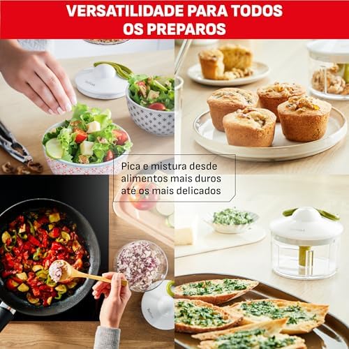 Tefal K13704 Manual Chopper Neo, 16.9 fl oz (500 ml), Washable Lid, Unique Double Twisted Blade - Image 4