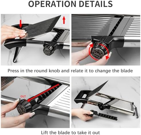 Mandoline Slicer for Kitchen, Vegetable Slicer