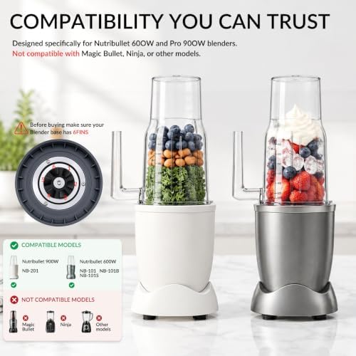 33.5 oz Blender Replacement Cups with Handle Compatible with NutriBullet - Image 6