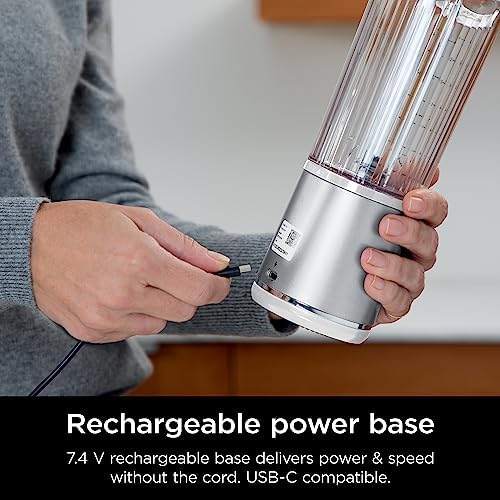 Ninja Blast Portable Blender, Cordless 18 Ounce Container, Personal Blender for Shakes and Smoothies, BPA Free, Leak Proof Lid, USB-C Rechargeable, White, BC151WHC (Version