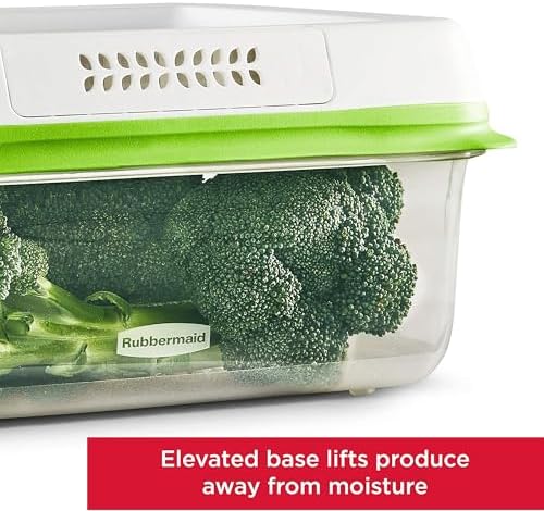 FreshWorks Produce Saver, Medium and Large Storage Containers, 6 Piece Set