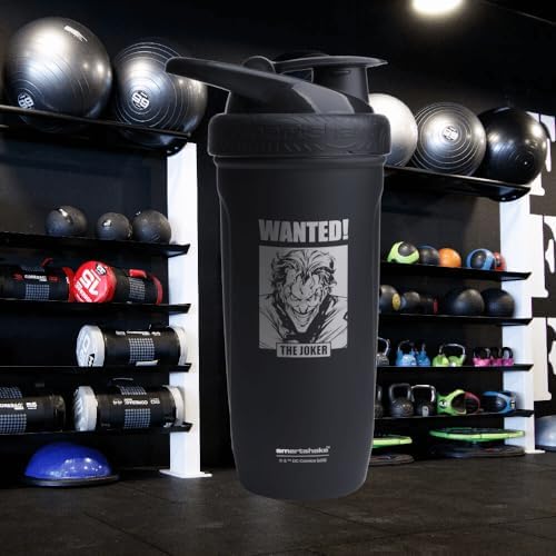 Smartshake DC COMICS Reforce Stainless Steel Protein Shaker Bottle 900 ml | 30 oz - Leakproof Screw-on Lid - BPA Free – Unisex - Non Insulated - The Joker Logo - Image 2