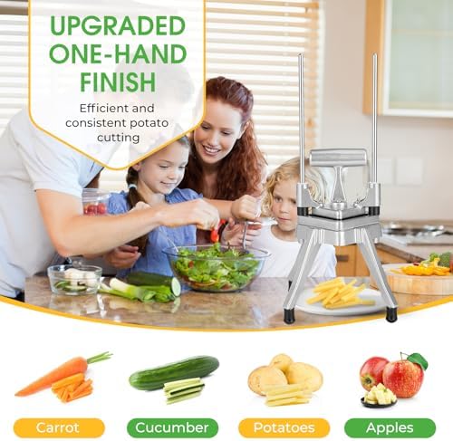 Commercial Vegetable Chopper, 3/8" Stainless Steel Dicer - Image 4