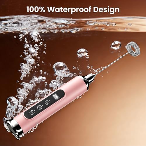 YUSWKO Milk Frother Wand for Coffee, Coffee Frother Handheld Drink Mixer - Image 2