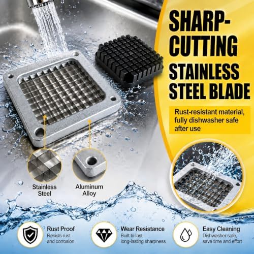 3/8" Replacement Chopper Blade & Push Block for Commercial Chopper - Image 3